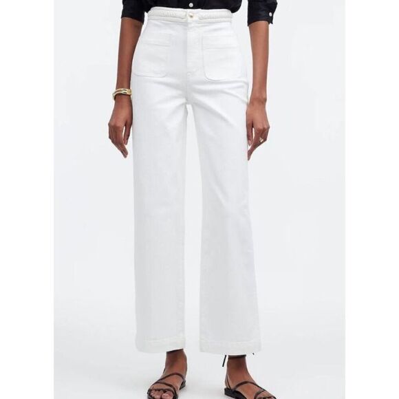 Madewell x Lisa Says Gah! Perfect Vintage Wide-Leg Crop Jean Size‎ 32 - Picture 1 of 14